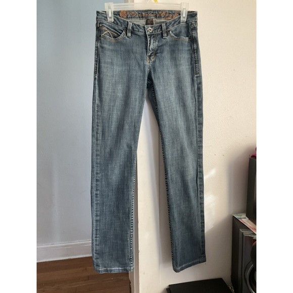 Christopher Blue Womens jeans 4 Stretch Denim Straight Medium Wash Low Rise - Picture 5 of 6